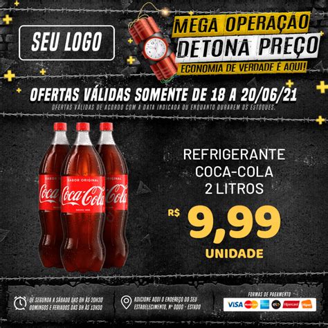 Supermercado Mega Operação Detona Preço Refrigerante Coca Cola Social