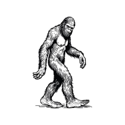 Bigfoot Clipart 6PK1 AI PNG SVG Format Bundle Bigfoot Clipart