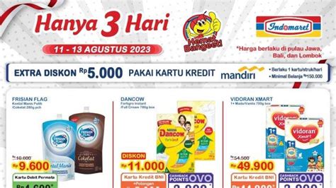 Promo Indomaret Agustus Jsm Murah Susu Diskon Rp