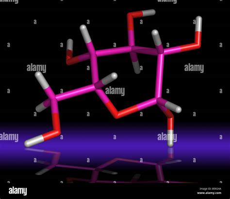 Molecule Of Glucose Stock Photo Alamy