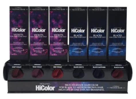 Loreal Excellence Hicolor Blacks For Dark Hair Only Permanent Hair