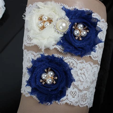 Cute Sexy Lace Wedding Leg Garter Toss Garter Ivory Stretch Lace With