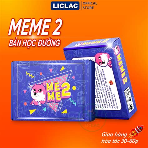 Bài MEME 2 Bản Học Đường 78 lá Cao Cấp giấy cứng chống nước, Trò chơi ...