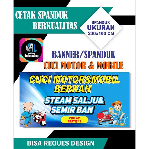 Jual Spanduk Banner Cuci Motor Mobil Shopee Indonesia