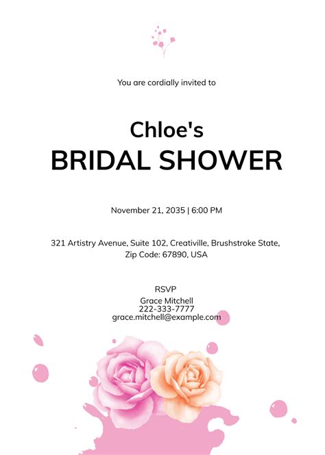 Free Paint Party Bridal Shower Invitation Template Edit Online