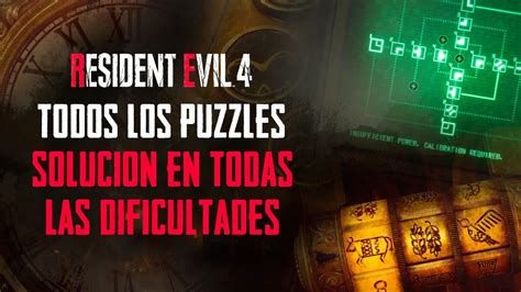 Resident Evil 4 Remake Todas Las Soluciones De Los Puzzles En Todas