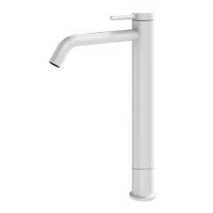 Mariner Logica Robinet De Lavabo Xl Avec Gorge Sur Lev E Blanc Mat