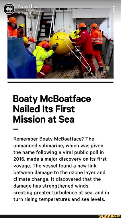 Boaty Mcboatface Nailed Its First Mission At Sea Remember Boaty Mcboatface The Unmanned