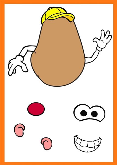 Mr Potato Head Parts Printable