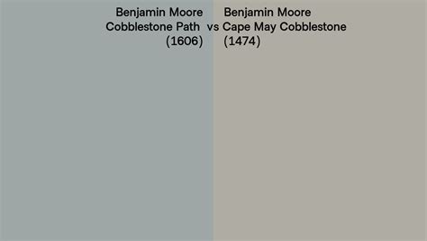 Benjamin Moore Cobblestone Path Vs Cape May Cobblestone Side By Side