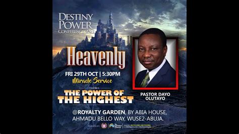 The Power Of The Highest Pastor Dayo Olutayo YouTube