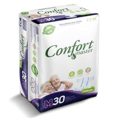 Confort Master Mega M Fralda geriátrica tradicional Pacote 30