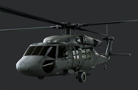 Sikorsky Uh60 Black Hawk Us Military Helicopter Exterior Only 3d Model Cgtrader