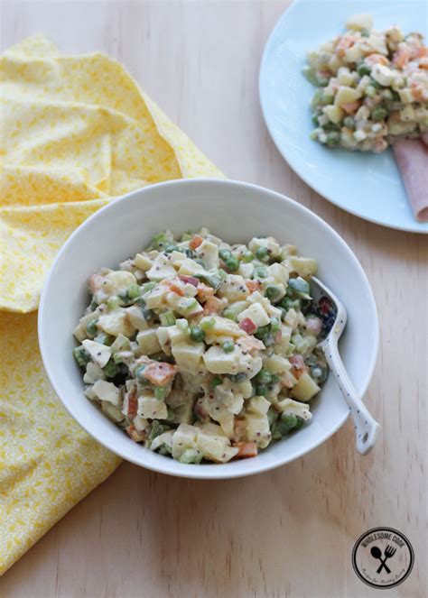 Russian Potato Salad Aka Polska Sa Atka Wholesome Cook