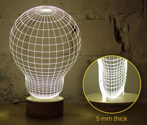 Optical Illusion 2d Lamp Looks Incredibly 3d