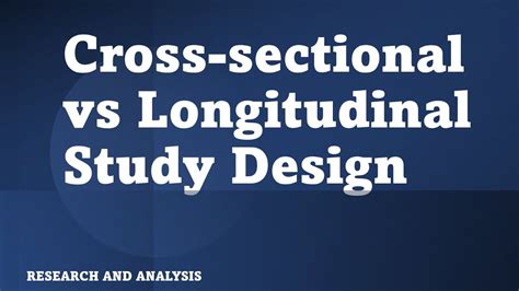 Difference Between Cross Sectional Study And Longitudinal Study YouTube