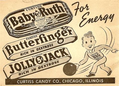 Curtiss Candy Company Vintage Ads 1954 Curtiss Candy Company Butterfinger Candy Bar Vintage