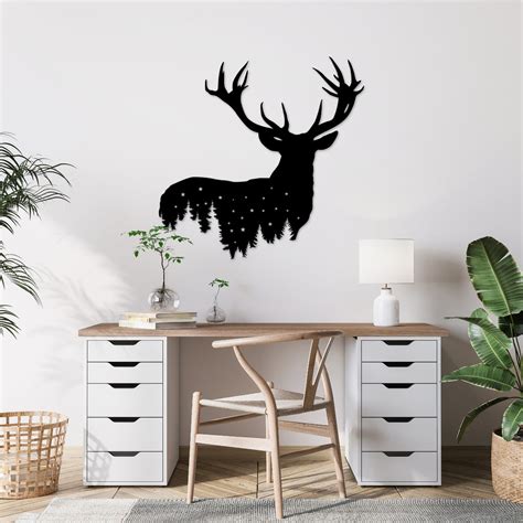 Deer Design - Metal Wall Art