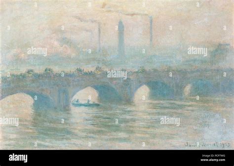 Peinture Claude Monet Waterloo Bridge Banque De Photographies Et D