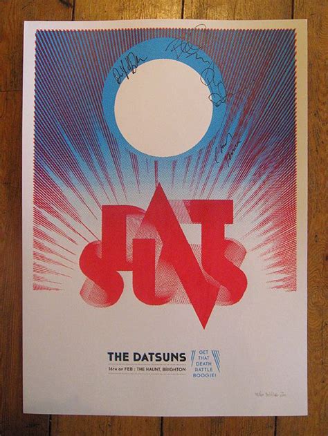 Gigposter The Datsuns Concert Poster Design Gig Posters Band Posters