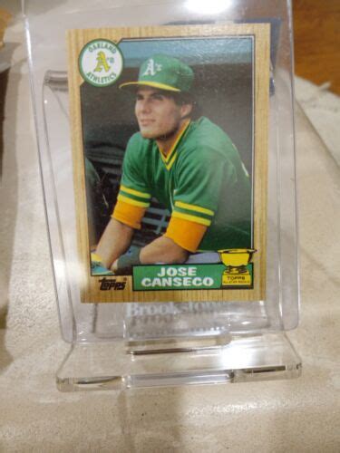 1987 Topps 620 All Star Rookie Jose Canseco Rare Print Error