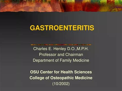 Ppt Gastroenteritis Powerpoint Presentation Free Download Id230897