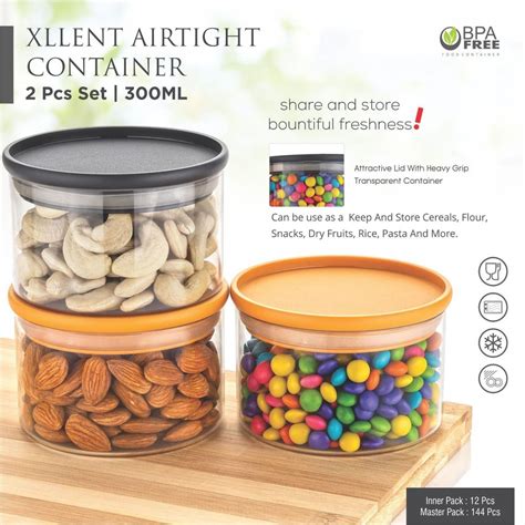 Capacity 250 Ml Plastic Airtight Container At Rs 56piece In Rajkot