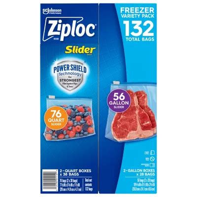 Ziploc Gallon Freezer Bags With New Stay Open Design 152 Ct Sam S Club