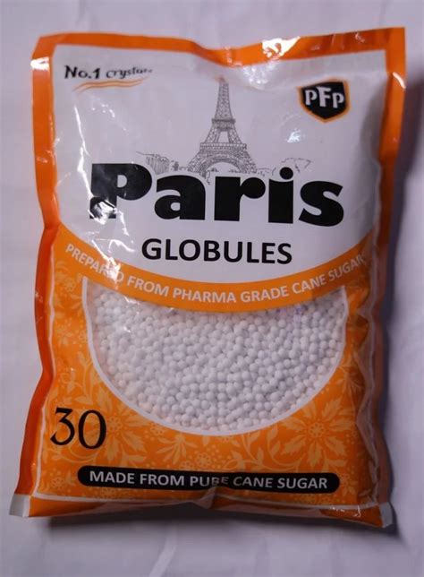 Paris Globules Cane Sugar Homeopathic Pills For Clinical Packaging