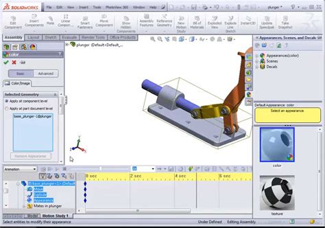 Solidworks Motion Study Tutorial Mechanical Engineering