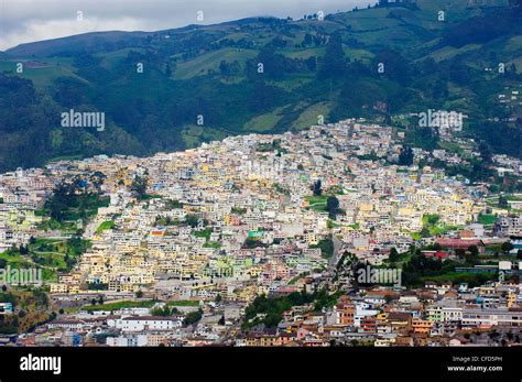 Colourful Houses In Old Town Unesco World Heritage Site Quito