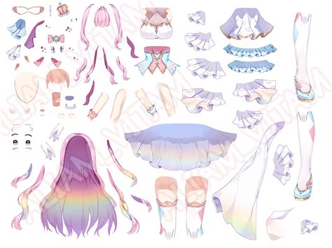 Vtuber Character Sheet Template