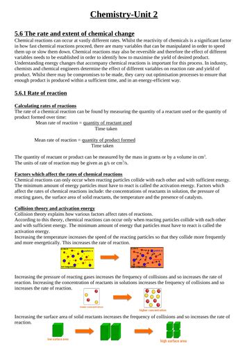 Aqa Trilogy Chemistry Paper 2 Revision Notes Teaching Resources