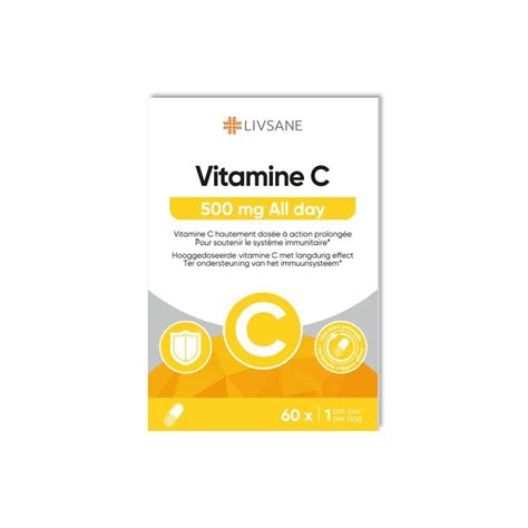 Livsane Vitamine C 500mg All Day 60caps