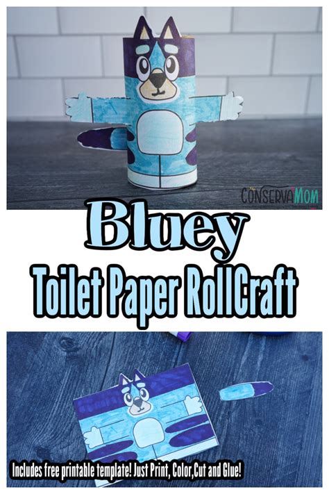 Bluey Toilet Paper Roll Craft ConservaMom