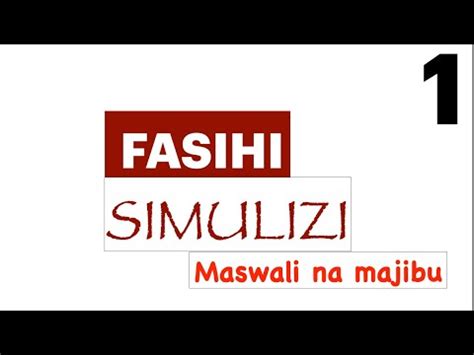 Maswali Na Majibu Fasihi Simulizi Maswali Ya Fasihi Simulizi Kcse