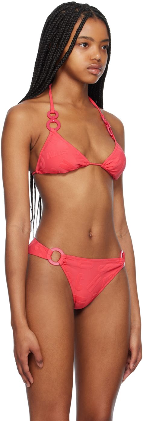Moschino Pink Halter Bikini Top Moschino