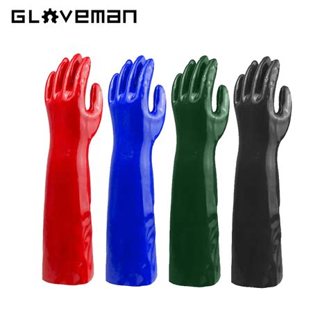 GLOVEMAN 60cm Oil Acid Alkali Chemical Resistant Industrial Safety Work