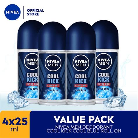 Jual Nivea Men Deodorant Cool Kick Roll On X Ml Shopee Indonesia