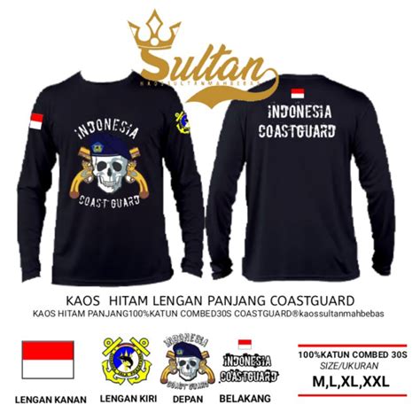 Jual Kaos Coats Guard Pendek Baju Coast Guard Panjang Shopee Indonesia