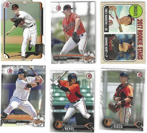 Baltimore Orioles Rc Lot All Rookie Cards Cedric Mullins Ryan