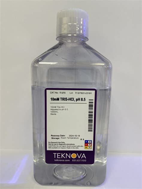 10mM Tris HCl PH 8 5 1000mL Sterile Bioquote