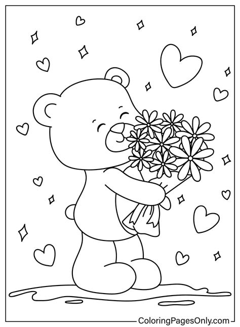 28 Pagine Da Colorare Di Bouquet Di Fiori ColoringPagesOnly