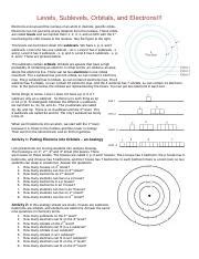 Sublevels-and-Orbitals-Activity.docx - Levels Sublevels Orbitals and ...