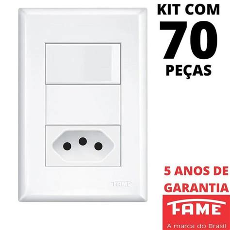 70un Interruptor Paralelo Three Way 16A e Tomada Padrão 2P T 20A