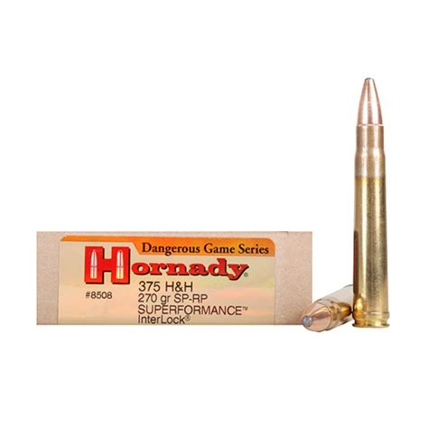 Hornady Dangerous Game Superformance 375 Handh Magnum Ammo 270gr