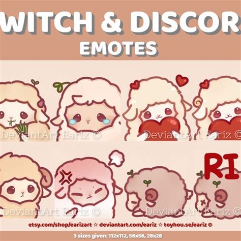 Twitch Discord Emotes Pack 15 Cute White Bunny Emotes Etsy