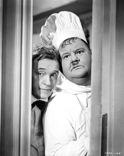 Stan Laurel And Oliver Hardy In A Publicity Photo For Nothing But