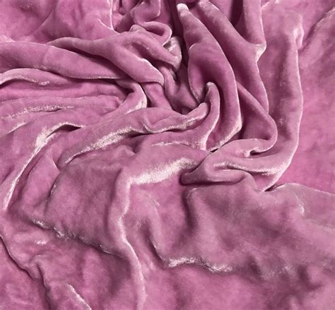 Peony Hand Dyed Silk Velvet Fabric Etsy Canada