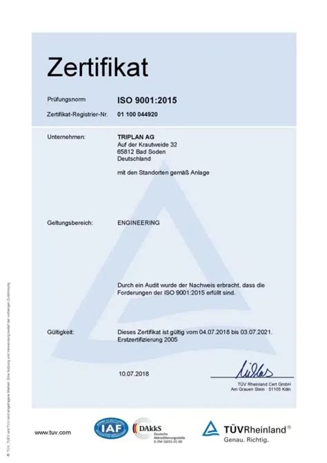 En Iso 9001 2015 Erfolgreiche Rezertifizierung Triplan